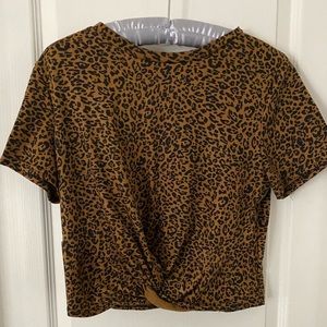Shein Leopard top